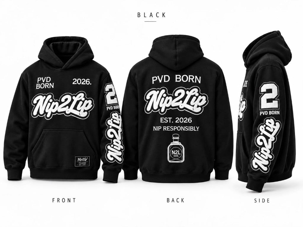 Nip2Lip Heavyweight Hoodie - Black