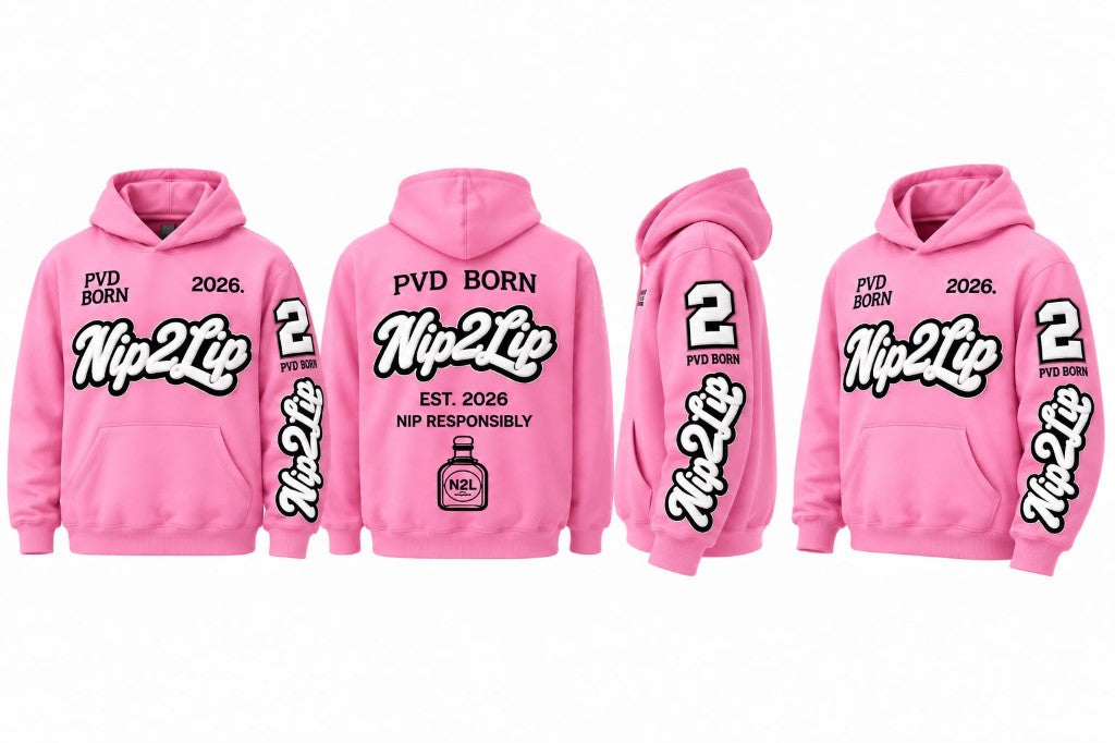 Nip2Lip Heavyweight Hoodie - Pink